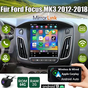 Für Ford Focus MK3 2012-2018 Android 13 Autoradio CarPlay GPS Navi WIFI 64G +Kam - Bild 1 von 14