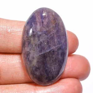 100% Natural Iolite Oval Shape Cabochon Loose Gemstone 48 Ct 36X21X8 mm EE-24913 - Picture 1 of 1