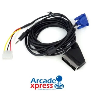 VGA to SCART 15Khz Molex ArcadeVGA Cable Mister FPGA Compatible w Audio - Picture 1 of 3