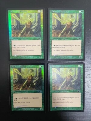 MTG 4X FOIL LEGIONS STONEWOOD INVOKER NM MAGIC THE GATHERING CHINESE + ENGLISH - Image 1 of 4