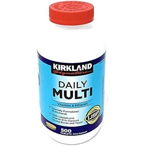 Daily Multi Vitamins & Minerals 500 Tablets Kirkland Signature� - Picture 1 of 2