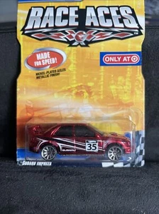 HOT WHEELS TARGET EXCLUSIVE RACE ACES SUBARU IMPREZA RED SPECTRA 2008 MOC - Foto 1 di 4