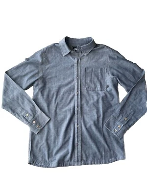 Camisa masculina de manga comprida com botões Nomis cinza médio cores salpicadas - Imagem 1 de 4