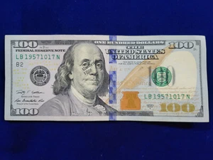 🌟 2009 FANCY SERIAL # Birthday Note $100 Bill October 17, 1957 (19571017) - Picture 1 of 5