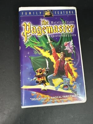 20th Century Fox “The Pagemaster” (VHS, 1995, Clamshell) Macaulay Culkin Foto 1 de 4