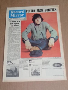 Record Mirror - June 19 1965 Donovan cover (Kinks/Moody Blues/Hollies/Seekers) - Picture 1 of 1