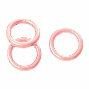 100 pcs Rose Gold Plated Soldered Closed Jump Rings - 6mm - 18 Gauge  - Picture 1 of 1