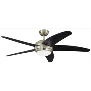 Bendan 52" Westinghouse Ceiling Fan Satin Chrome with Light & Remote - Picture 1 of 4