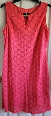 Vestido Ronni Nicole Encaje Melón Naranja Sin Mangas Forrado  Foto 1 de 4