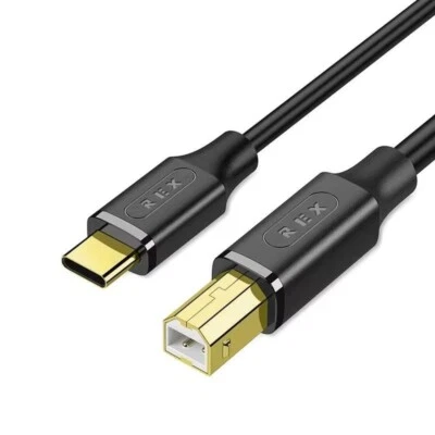 Premium Shielded USB Type C to USB 2.0 Type B Male Gold Printer Cable Lead - Image 1 of 4