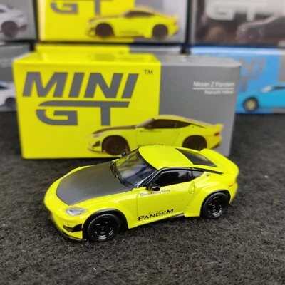 AUTO MINI GT NISSAN Z 400 IKAZUCHI GIALLO PANDEM 2024 1:64 NUOVA SCATOLA REF 752 - Immagine 1 di 4