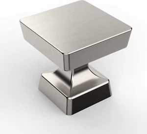 8 Stück 1-1/4 Zoll Gebürstetes Satin Nickel Küche Schrank Knöpfe Kommode Zink Knöpfe - Bild 1 von 5