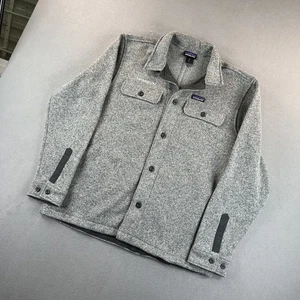 Patagonia Camisa Chaqueta Cazadora Hombres XL Gris Mejor Suéter Polar Snap Synchilla - Imagen 1 de 18