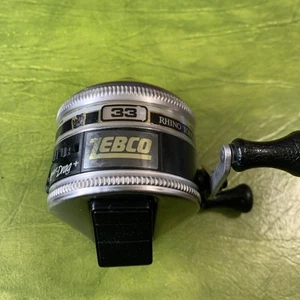 Vintage Zebco 33 Rhino Tough 1989 Brunswick casting reel Made in USA Work Great - Picture 1 of 7