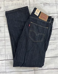 NEW- Levi's Men's 527 Slim Boot Cut Dark Blue Jeans - 34x30 - Picture 1 of 7