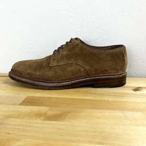 J.Crew Hombres $248 Ludlow Derbys Tabaco Gamuza Cuero Marrón Zapatos Talla 8.5 BQ151 - Imagen 1 de 10