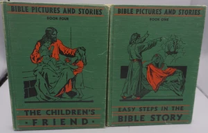 Bible Pictures and Stories (Book One + Book 4) Childreds Friend + Easy Step.... - Picture 1 of 3