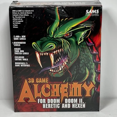 3D Game Alchemy For Doom Doom 2 Heretic Hexen 1996 New Sealed - Image 1 of 4