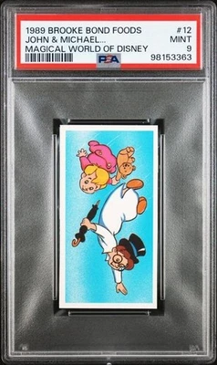 1989 JOHN & MICHAEL… Brooke Bond Foods MAGICAL WORLD OF DISNEY #12 PSA 9 C: 363 - Image 1 of 2