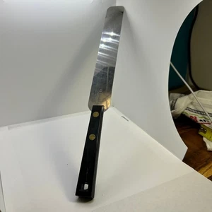 Vintage Wisehold Glasur Spatel Utensil Edelstahl schwarzer Griff USA - Bild 1 von 9