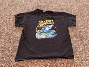 Gildan Boys So Cal Jet Boats Shark Black T-Shirt Size Youth XS - Picture 1 of 3