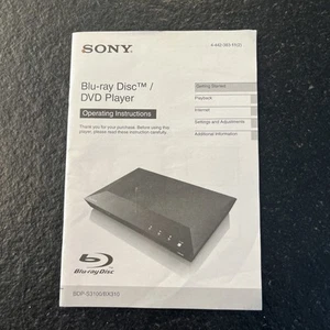 Sony BDP-S3100 BX310 Blu Ray Player Bedienungsanleitung - Bild 1 von 3