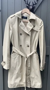 Women's Beige Trench Coat by Planet sz 12uk - Picture 1 of 16