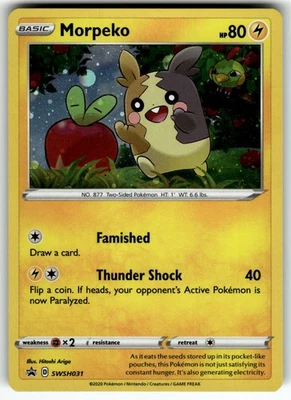 Morpeko - SWSH031 SWSH: Sword & Shield Promo Cards NM Pokemon Card TCG - Image 1 of 2