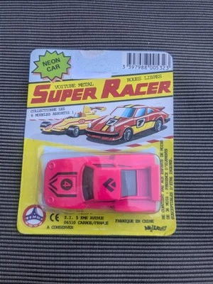 Miniature voiture métal Super Racer rose fluo Timmy toys - Photo 1/3