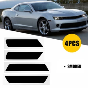 4X Superposición de película de tinte de vinilo con luz de marcador lateral para Chevrolet Camaro 2010-15 - Imagen 1 de 9