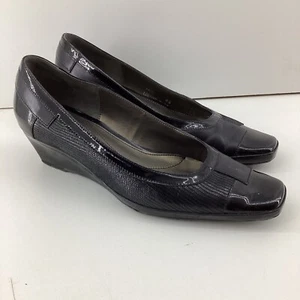 Van Dal Haiti Black Wedge Heels Size 4D - Picture 1 of 9