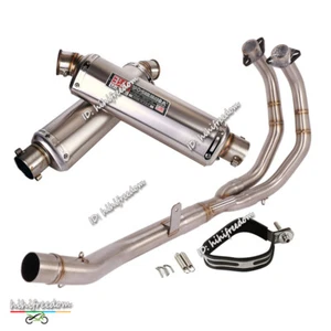 Juego completo de silenciadores de tubo delantero de escape 51 mm para Honda CBR500R CB500F CB500X - Imagen 1 de 11
