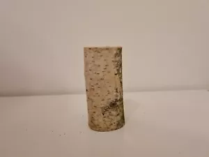 Birkenstamm H: 12,5 cm, Ø 4 - 6 cm | Deko | naturbelassen Birkenast, Bastelholz - Bild 1 von 4