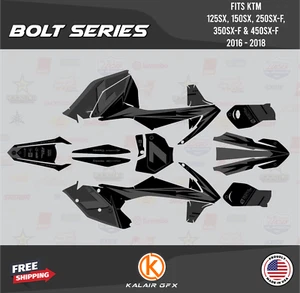 Graphics Kit for KTM 125SX 150SX 250SX-F 350SX-F 450SX-F (2016-2018) Bolt-Gray - Picture 1 of 6