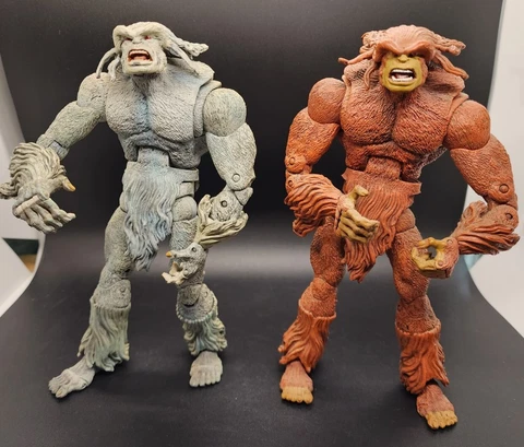 Lot of 2 Brown Sasquatch + White Yeti Variant Marvel Legends 8" Alpha Flight 🎥✔ Cover