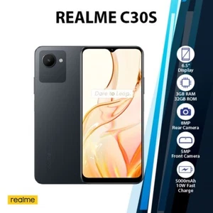 Realme C30s 3GB+32GB Unlocked Global Ver. Dual SIM Android Cell Phone - BLACK - Picture 1 of 5