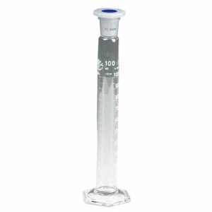 Simax Measuring Cylinder, Plastic Stoppered, 2000ml, Hexagonal base, Borosilicat - Picture 1 of 1