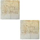  2 Pcs Cushion Cover Throw Pillow Covers Sofa Cases Christmas