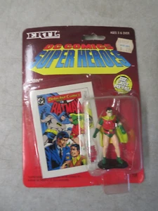 MOC 1990 ERTL DC SUPER HEROES ROBIN 3" METAL DIE CAST FIGURE #726 - Picture 1 of 2