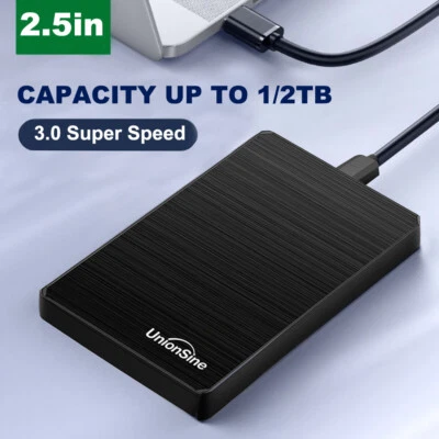 1TB 2TB 4TB Tragbare Externe Festplatte 2.5 Zoll USB 3.0 Speichererweiterung HDD - Bild 1 von 4