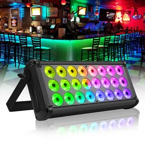96W Wall Washer licht RGBW 24LED DMX512 Bar Lichtleiste Bühnenlicht DJ Club Show - Bild 1 von 12