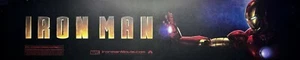 ✨ Iron Man (2008) - Movie Theater Mylar Poster - 5”x25” - #1 MARVEL - Picture 1 of 10