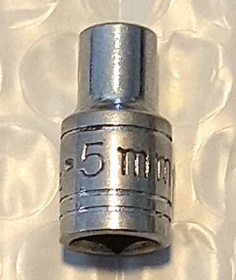 SK TOOLS USA 40702, 1/4" DRIVE, 5MM. SOCKET, SHALLOW, 6 POINT. - Image 1 of 4