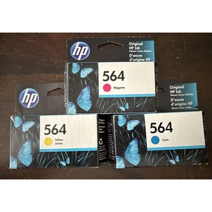 Cartuchos de tinta HP 564 amarillo magenta cian 3pk DeskJet OfficeJet PhotoSmart - Imagen 1 de 5