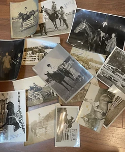 Vintage Konvolut 10 Reitsport Reiten Proof Fotos 1940-50er Jahre - Bild 1 von 3