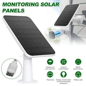 Security Camera Solar Panel Kit CCTV Charger Wall Waterproof Eufy Cam Bracket - Picture 1 of 11