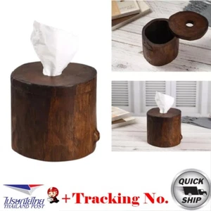 6" Wooden Tissue Cover Box Teak Wood Handmade Handcraft Home Decor +Tracking No. - Picture 1 of 7