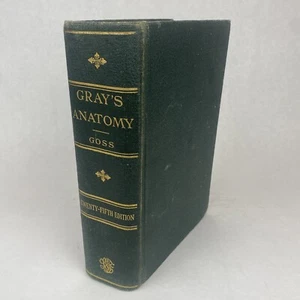 GRAY'S ANATOMY of the Human Body Twenty-Fifth 25th Edition HC 1950 Charles Goss - Picture 1 of 12