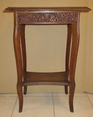  Petite table console guéridon Art Déco années 1920 avec un tiroir , à restaurer - Photo 1/4