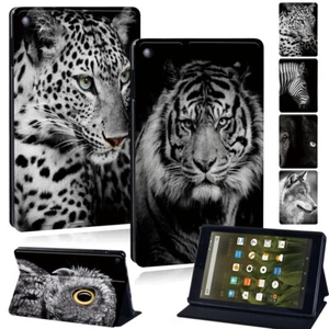 Animal PU Leather Tablet Stand Cover Case For Amazon Fire HD 10/10 Plus /Max 11 - Picture 1 of 23